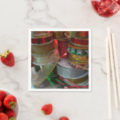 Spools von Weihnachten Weihnachtsfeiertag Rot und  Serviette (Beispiel)