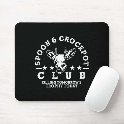 Spoon and Crockpot Club Die Trophäe der Hirschen H Mousepad (Mit Mouse)