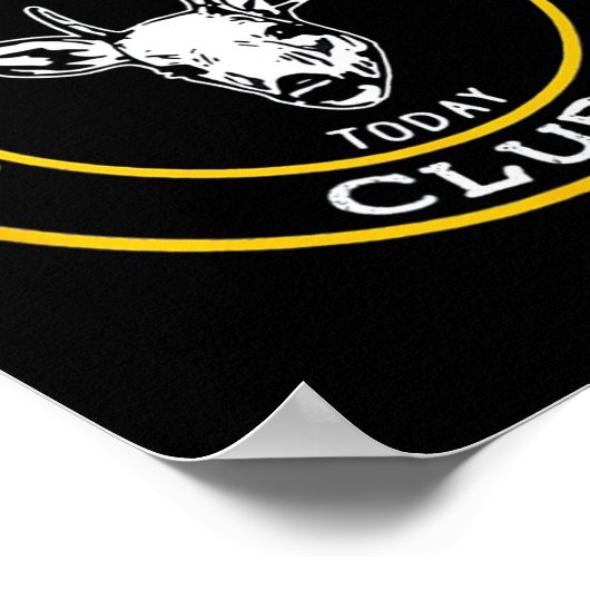 Spoon and Crockpot Club Funny Junting Design Poster (Ecke)