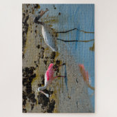 Spoon Bill Wood Stork Florida Puzzle (Vertikal)