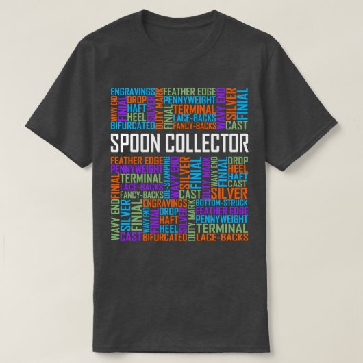 Spoon Collector Words T-Shirt (Design vorne)