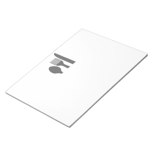 Spoon Knife Fork Graphic Notizblock (angewinkelt)
