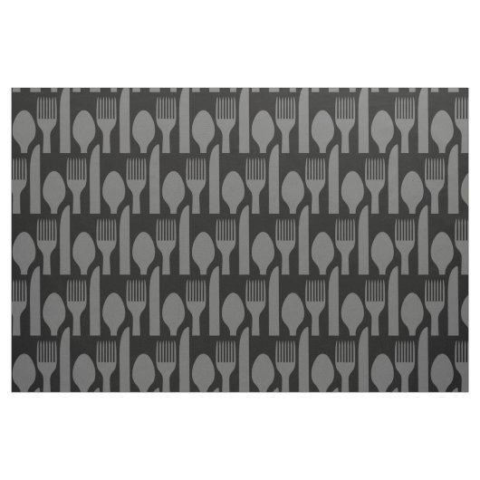 Spoon Knife Fork Graphic Stoff (Fat Quarter (45,7 x 55,9 cm))