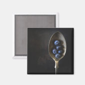 "SPOON OF BLUEBERRIES" NAHRUNGSMITTELKÜHLSCHRANK M MAGNET (Vorderseite/Rückseite)
