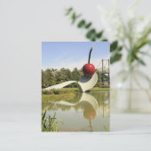 Spoon und Cherry Postkarte (Stehend Vorderseite)