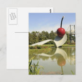 Spoon und Cherry Postkarte (Vorne/Hinten)
