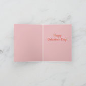 Spoonbill Bird Valentine Card Karte (Innenseite)