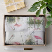 Spoonbill-Collage 2 Dekoupage Seidenpapier (Geschenk)