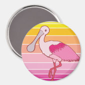 Spoonbill Magnet (Vorderseite/Rückseite)