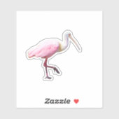 Spoonbill Vinyl Sticker (Blatt)