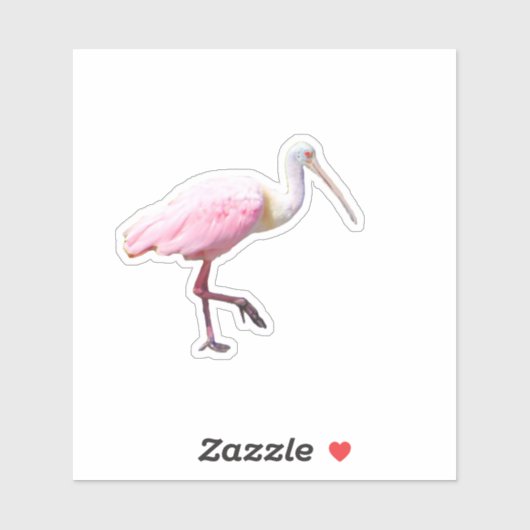 Spoonbill Vinyl Sticker (Blatt)