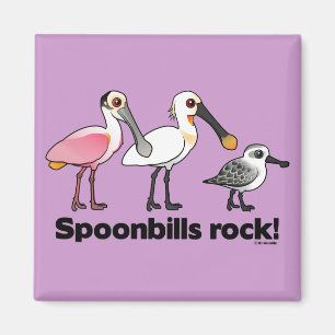 Spoonbills-Felsen! Magnet