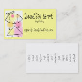 spoonfulsofdoodles.com visitenkarte (Vorne/Hinten)