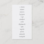 spoonfulsofdoodles.com visitenkarte (Rückseite)