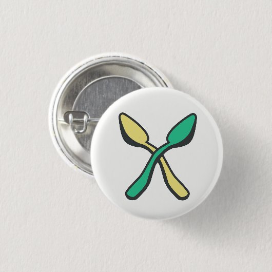 Spoonie Bewusstseins-Löffel-Theorie Recolor Button (Vorne & Hinten)