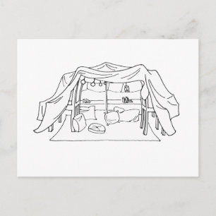 Spoonie-Pillow/Blanket Festchronische Krankheit Postkarte