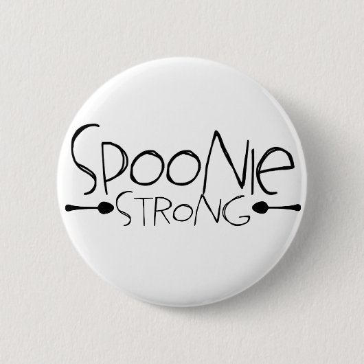 Spoonie starkes Button (Vorderseite)
