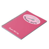 Spoonie-Stil - Rosa Notizblock (Linke Seite)