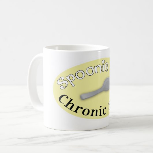 Spoonie Style - Gelb Kaffeetasse (Vorderseite Links)
