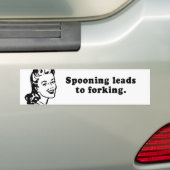 SPOONING FÜHRT ZU DAS GABELN AUTOAUFKLEBER (Auf Auto)