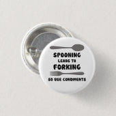 Spooning führt zu gabelnde Gebrauchs-Würzen Button (Vorne & Hinten)