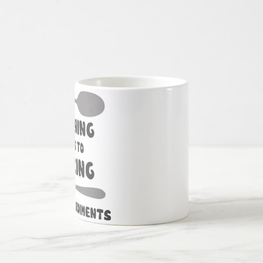 Spooning führt zu gabelnde Gebrauchs-Würzen Kaffeetasse (Mittel)