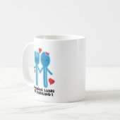 SPOONING FÜHRT ZUM FORKEN KAFFEETASSE (Vorderseite Links)