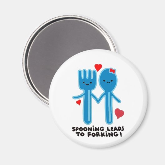 SPOONING FÜHRT ZUM FORKEN MAGNET (Vorderseite/Rückseite)