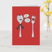 Spoonky - Funny Halloween Grußkarte Karte (Gelbe Blume)