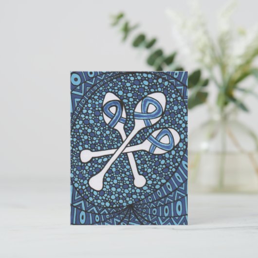 Spoons Postkarte (Stehend Vorderseite)