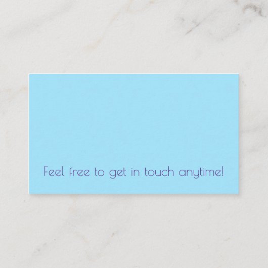 Spoons Visitenkarte (Rückseite)