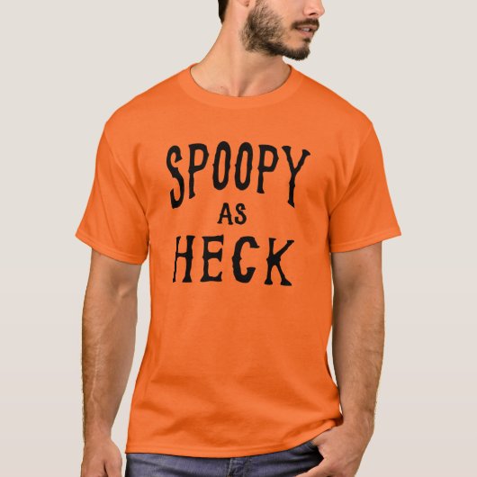 Spoopy als Heck-Halloween-Spaß T-Shirt (Vorderseite)