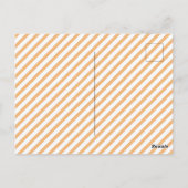 Spoopy bleibe: Niedlicher Halloween Ghost & Pumpki Postkarte (Rückseite)