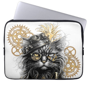 Sporcket-Paws Die funky Steampunk-Katze Laptopschutzhülle