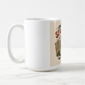 Spore-Adic-Stimmung – Süßes Chill-Pilz-Retro-Desig Kaffeetasse (Links)