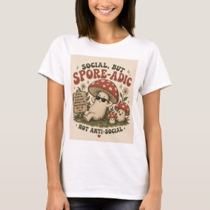 Spore-Adic-Stimmung – Süßes Chill-Pilz-Retro-Desig T-Shirt