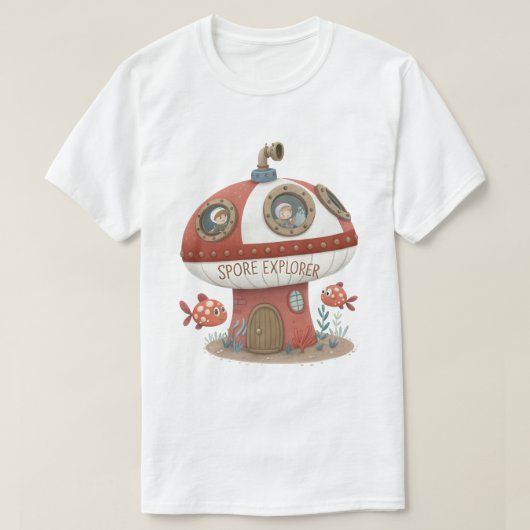 Spore Explorer - Steampunk Toadstool U-Boot T-S T-Shirt (Design vorne)
