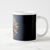 Spore Vogel mit blauem Federoutfit Jumbo-Tasse (Rechts)