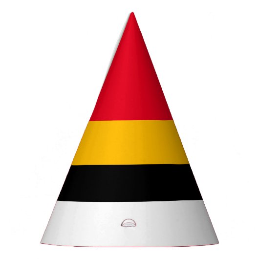 Sporen fett Schwarz-weiße, goldgelbe Streifen Partyhütchen (Links)