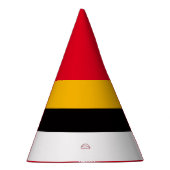 Sporen fett Schwarz-weiße, goldgelbe Streifen Partyhütchen (Rechts)