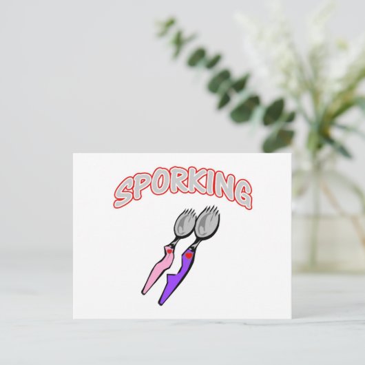 Sporen Postkarte (Stehend Vorderseite)