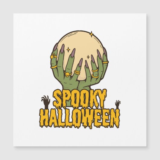 Sporenhalloween Magnetkarte (Vorderseite)