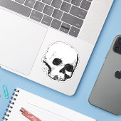 Sporenschädel Aufkleber (Laptop mit iPhone)