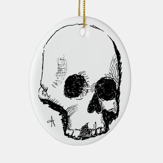 Sporenschädel Keramik Ornament (Rechts)