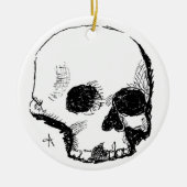 Sporenschädel Keramik Ornament (Vorne)