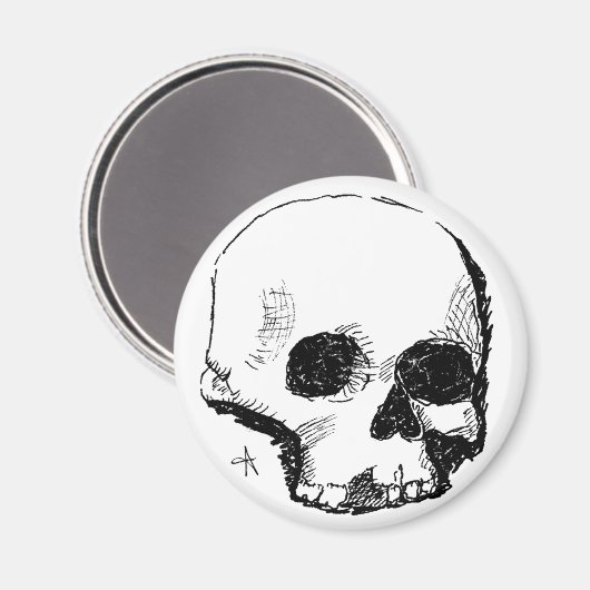 Sporenschädel Magnet (Vorderseite/Rückseite)