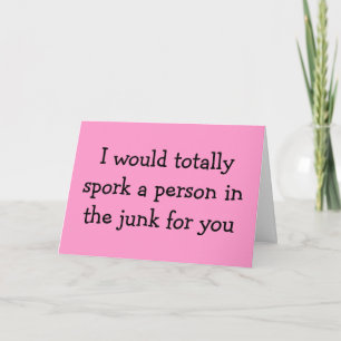 Spork a person card karte