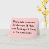 Spork Them in the Underballs card Karte (Gelbe Blume)