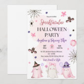 Sporoktacular 3. Geburtstag Halloween Einladung (Vorne/Hinten)