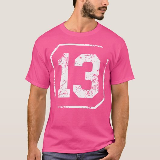 Sport 13 Jersey Team T Shirt Baseball Hockey Bask (Vorderseite)